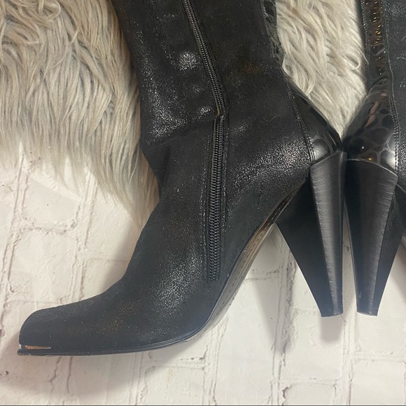 Donald J. Pliner Black New Bobina knee high boots - Picture 3 of 16